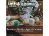 Altavoz inalámbrico - Sony LinkBuds Speaker SRS-LS1B, Bluetooth, Portátil, 25 horas de batería, Resistente al agua,  IPX4, Exteriores, Viajes, Negro