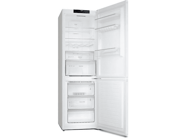 Frigorífico combi - Miele KFN 4374 ED WS, No Frost, 186 cm, DynaCool, Iluminación LED, Blanco