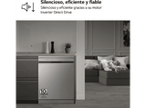 Lavavajillas - LG DF243FV, 14 servicios, 9 programas, 60 cm, QuadWash™,  EasyRack™, Inox antihuellas