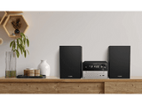 Microcadena - PHILIPS TAM3205M2/12, FM, CD, USB, Entrada de audio, 20W, Altavoces Bass Reflex, Bluetooth 5.4, Negro