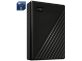 Disco duro externo 4 TB - WD My Passport, Portátil, HDD, USB 3.2, Funciona con Chromebook, Negro