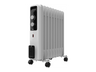 Radiador - ok. 912024, 2000W, 3 niveles de potencia, 9 elementos, Hasta 20m2, Asa, Ruedas, Protección sobrecalentamiento, Blanco