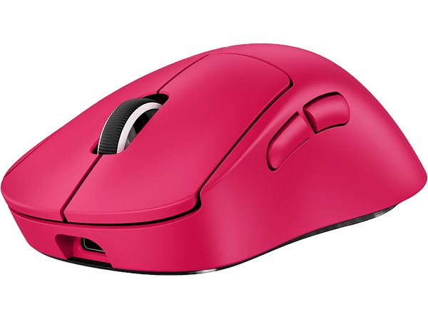 Ratón gaming - Logitech Pro X Superlight 2 DEX, 44.000 ppp, Lightspeed, Interruptores Lightforce, 95h batería, Sensor Hero 2, 60 gramos, Magenta