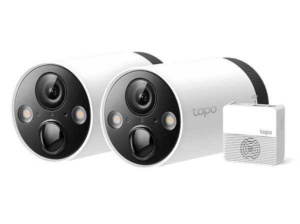 Cámara vigilancia IP - TP-Link Tapo C420S2, 2K, Visión nocturna, Exterior IP65, Detección Inteligente, Blanco