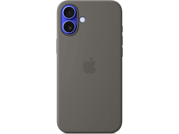 Apple Funda de silicona con MagSafe para iPhone 16 Plus, Gris piedra