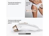 Depiladora IPL - Braun Luz Pulsada Silk·expert Pro 5 PL5221, Depilación en casa, Sensor SmartSkinProtect, Cabezal Smart Flex y de precisión