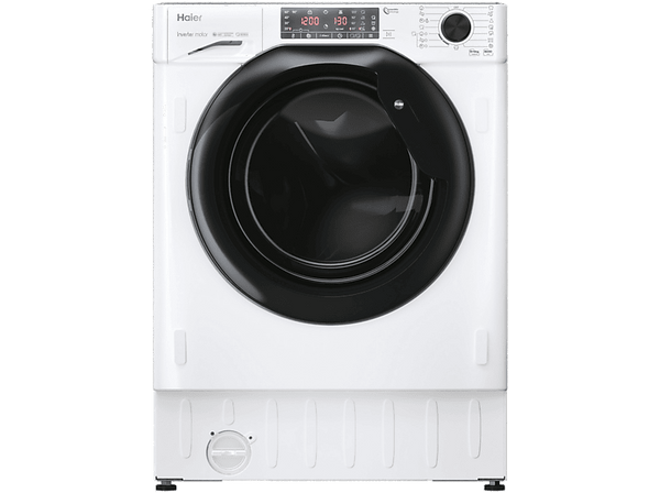 Lavadora secadora integrable - Haier Series 4 HWDQ90B416FWB-S, 9 kg+5 kg, 1600rpm, Inverter, Antibacterias, Sin panelar