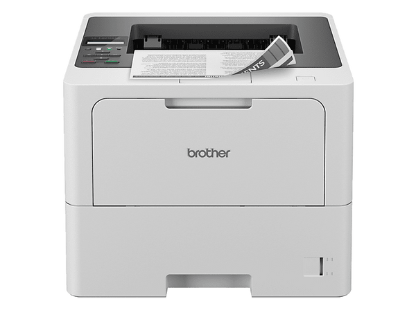 Impresora láser - Brother HL-L6210DW, Monocromo, Dúplex Automático, Red Cableada y WiFi, Blanco