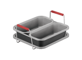 Accesorio Freidora - Moulinex Dail'Easy J702S504, Set de 5 piezas para freidora de aire, Mangos ergonómicos, 4.6 L, Revestimiento antiadherente, Gris