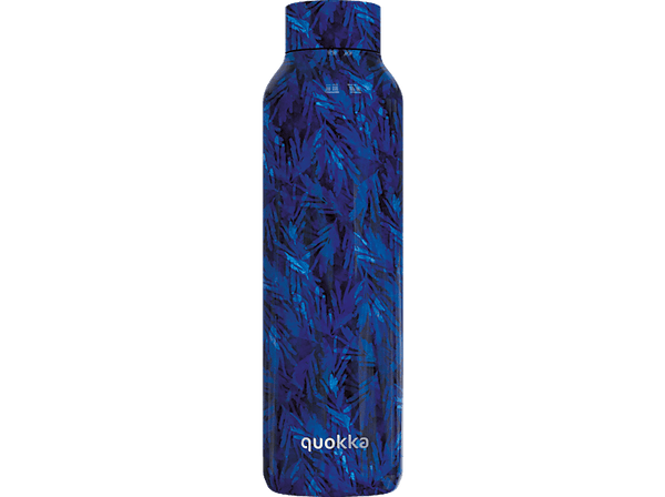 Botella - Quokka Solid, 630 ml, Mantiene temperatura, Libre BPA, Acero inoxidable, Night Forest