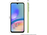 Móvil - Samsung Galaxy A05s, Light Green, 64GB, 4GB RAM, 6.7, Qualcomm Snapdragon 680, 5000mAh, Android 14