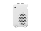 Calefactor - ok. 116586, Termoventilador horizontal, 2000W, 2 niveles potencia, 3 modos, Blanco