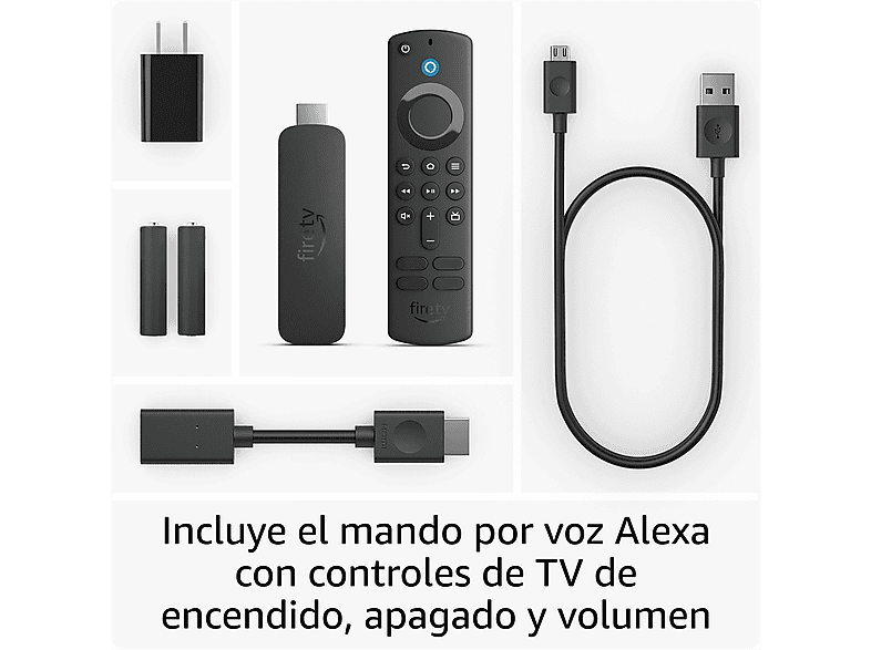 Reproductor multimedia - Amazon Fire TV Stick 4K (2023), Mando voz Alexa, UHD 4K, 8 GB, Quad Core 1.7 GHz, HDMI, Wi-Fi 6
