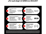 TV QNED 43 - LG 43QNED87A6D, UHD 4K, Procesador Inteligente α7 AI Processor 4K Gen8, Smart TV, DVB-T2 (H.265), Ashed Blue