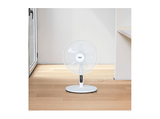 Ventilador de pie - Taurus Ice Brise, 3 en 1: Sobremesa (70cm), Medio (100cm), Pedestal (130cm), 5 Aspas, Control remoto, Temporizador, Blanco