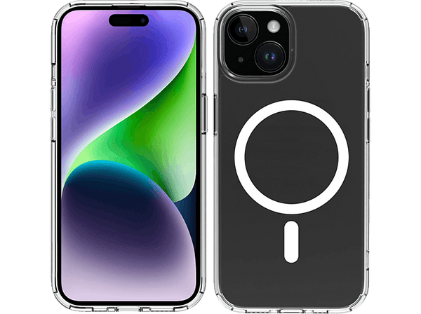 Funda - Muvit for Change Magsafe, Para iPhone 15 Plus, Materiales reciclables, Transparente