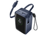 Powerbank - CellularLine Roller, 10000 mAh, Carga rápida, 45 W, 72 horas, USB-C, USAB-A, Azul
