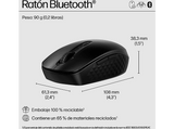 Ratón inalámbrico - HP 420, Bluetooth, 4000 dpi, Botones Programables, Negro