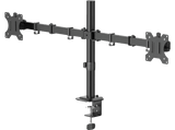 Soporte para monitor - Hama Arm FM, 2 brazos, Carga máxima 12 kg, De 13 a 35, Negro