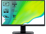 Monitor - Acer KA272A, 27 FHD, 1 ms, 75 Hz, HDMI, AMD FreeSync™, Bluelight Shield, ComfyView, Negro