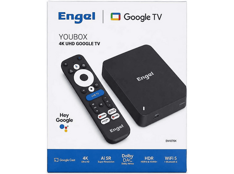 Receptor Smart TV - Engel EN1070K, 64 GB, Negro