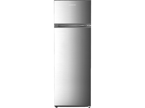 Frigorífico dos puertas - Jocel JF239L, Cíclico, 160 cm, 239 l, Estantes cristal, Acero Inox