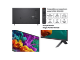 TV QNED Mini LED 55 - LG 55QNED85B6B, UHD 4K, Procesador Inteligente α8 AI Processor 4K Gen3, Smart TV, DVB-T2 (H.265), Negro