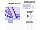Apple iMac (2023) Z19PBASE, 24 Retina 4.5K, Chip M3, CPU de 8 núcleos, GPU de 10 núcleos, 24GB de RAM, 2TB de SSD, Púrpura