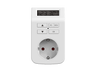 Temporizador enchufe - ISY ITD-1000-W, Con temporizador digital, Blanco
