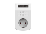 Temporizador enchufe - ISY ITD-1000-W, Con temporizador digital, Blanco