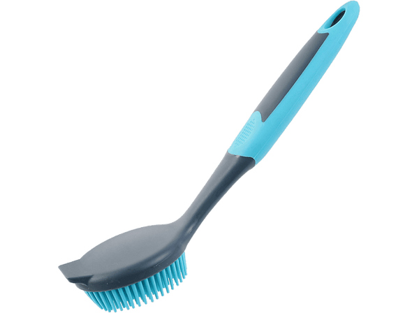 Cepillo vajilla - CMP Paris ME2552, Ergonómico, Higiénico, Silicona, Antirayaduras, Azul