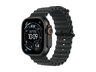 Apple Watch Ultra 3 (2025), GPS+CEL, 49 mm, Caja de Titanio Negro, Correa Ocean Band Negro, Calidad del sueño, Via satélite, 42h Autonomía