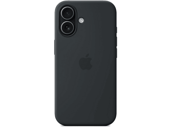 Apple Funda de silicona con MagSafe, Para iPhone 17, Compatible con correa Crossbody, Negro
