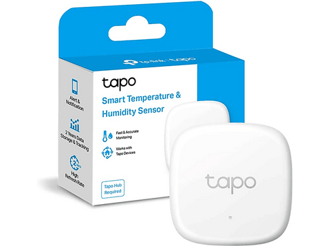Sensor de temperatura - TP-Link Tapo T310, Humedad y Temperatura, Inalámbrico, 868 MHz, Notificaciones instantáneas, Blanco