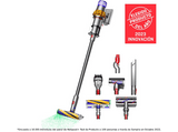 Aspirador escoba - Dyson v15 Detect Absolute, 240 W, 60 min, Pantalla LCD, Inalámbrico, 3 Modos, Tecnología Láser, Sensor Suciedad, Níquel