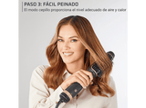 Moldeador - Rowenta Reverso CF9840F0, 2 en 1, 1200 W,  2 velocidades, 2 temperaturas, Cabello húmedo y seco, Seca y moldea,  Negro
