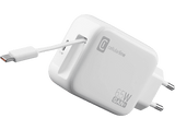 Cargador móvil - CellularLine ROLL, Retráctil, 65W, Tipo C, Universal, Blanco