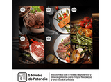 Microondas con grill integrable - Hisense BIM320G41X, 1000 W, 5 niveles, Auto-Limpieza, 20 l, Inox