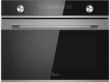 Horno con microondas - Midea MCO4550TMM, Multifunción, Limpieza por agua, 50 l, 59.5 cm, Integrable, Negro