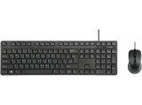 Pack Teclado + Ratón - Targus AKM622ES, Cable, Plug&Play, 108 teclas, Negro