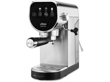 Cafetera express - Ufesa Sienna, 20 bar, 1360 W, Capacidad Depósito 0.9 l, 2 Tazas, Vaporizador orientable, Inox