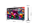 TV LED 86 - LG 86UA75006LA, UHD 4K, Procesador Inteligente α7 AI Processor 4K Gen8, Smart TV, DVB-T2 (H.265), Charcoal Black