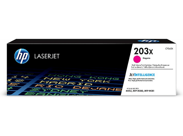Tóner - HP 203X LaserJet, Magenta, CF543X