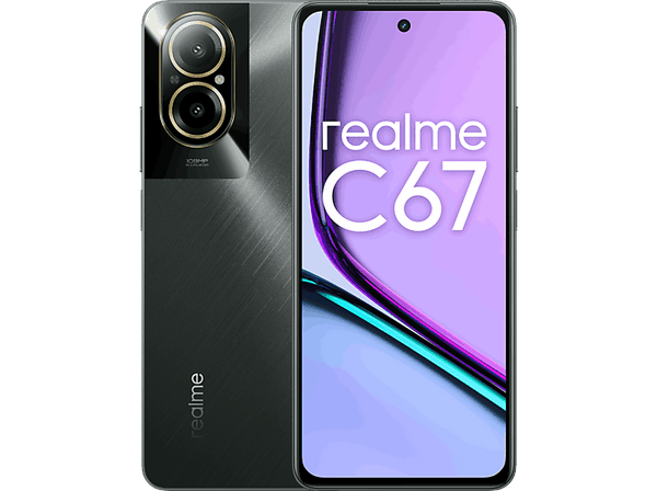 Móvil - realme C67, Black Rock, 256GB, 8GB RAM, 6.72" FHD+, Snapdragon 685 6nm Chipset, 5000 mAh, Android