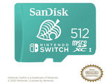 Tarjeta micro SDXC - SanDisk Licencia Nintendo®, 512 GB, Para Nintendo Switch, 100 MB/s, UHS-I, U3, C10, Verde