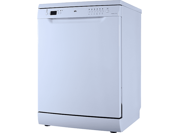 Lavavajillas - OK ODW 6041-1 E FS, 6 Programas, 60 cm Ancho, 12 Servicios, Libre Instalación, Blanco