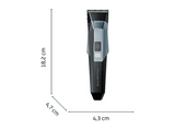 Cortapelos - Rowenta TN9710,  Recortadora Multigroom 16 en 1, Cuchillas con revestimiento de Titanio, 360 min, 7 peines para pelo, Motor 8000 rpm Azul