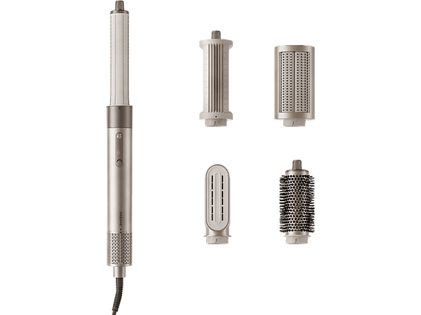 Moldeador - Dreame Air Style, 5 en 1, 1200W, Secado rápido, Alisa, da volumen, rizos y acabado liso, Gold Titanium