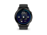Reloj deportivo - Garmin Venu 4, Negro, 45mm, Pantalla 1.4, Autonomía 12 Días, Alineación del Sueño, Correa de Silicona