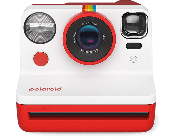 Cámara instantánea - Polaroid Now Generation 2, Flash preciso, Exposición doble, Batería recargable, Rojo